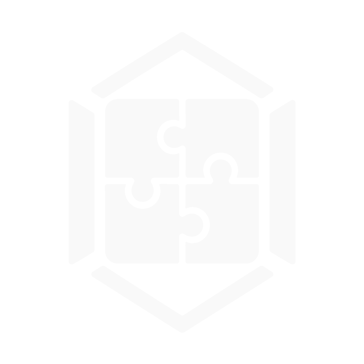 Bespoke solutions icon showing modular puzzle pieces within a structured framework